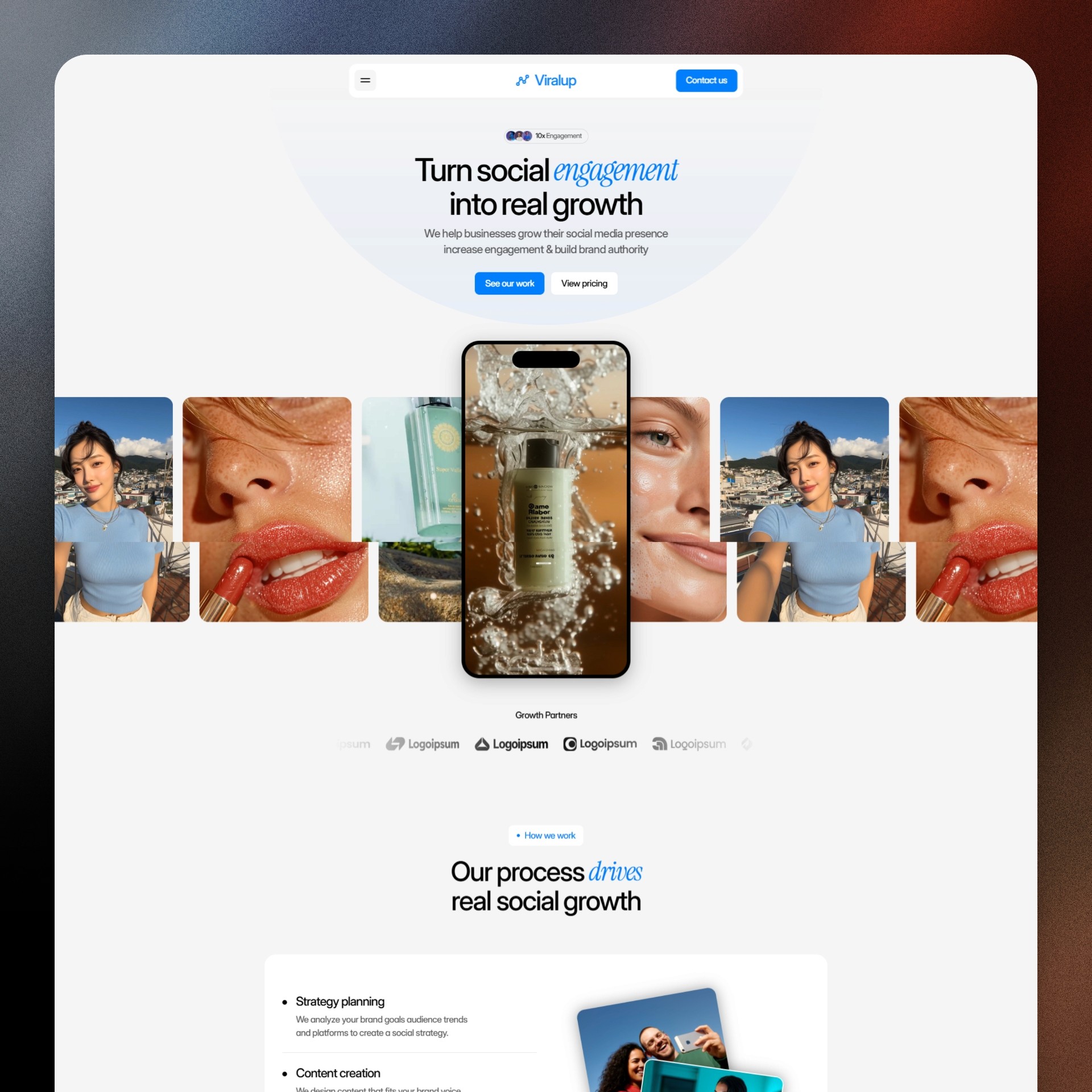 ViralUp Framer Agency Template