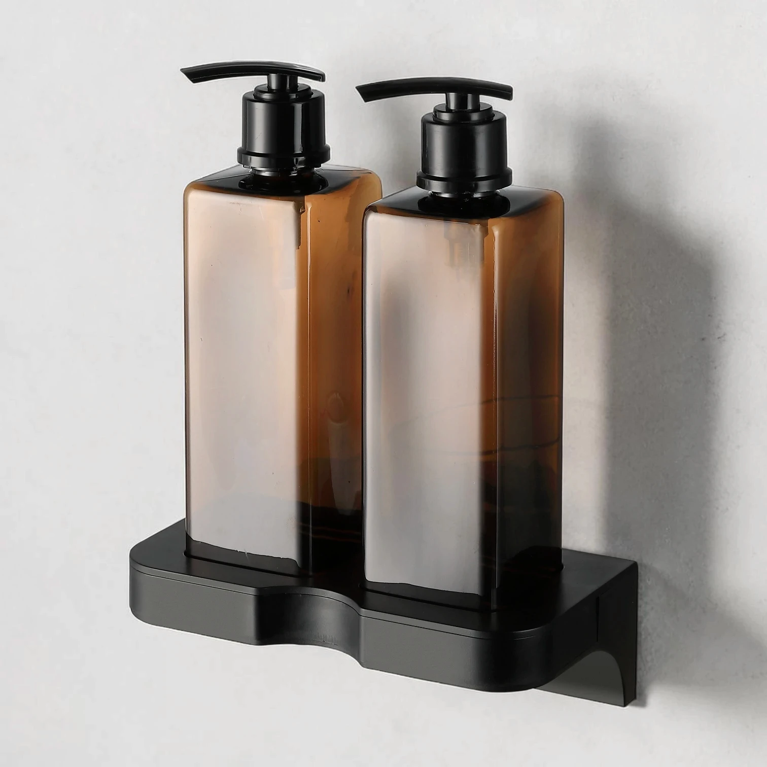 Eco-friendly tamper-proof soap dispenser bracket for hotel refillable systems, high-quality stainless steel, compatible with 300ml-500ml bottles.