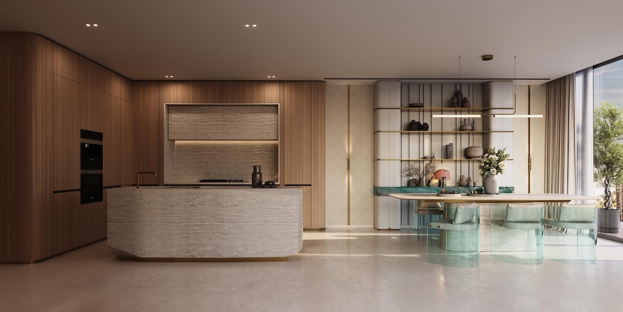 Binghatti Cullinan Kitchen Apartment Interior