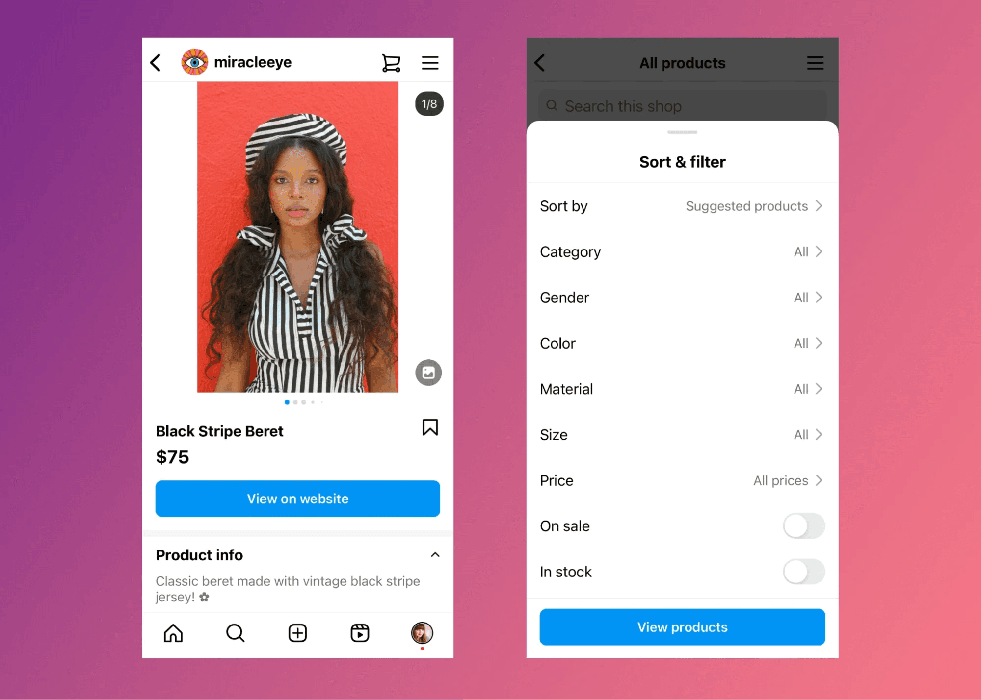 Key Features of Instagram Shop