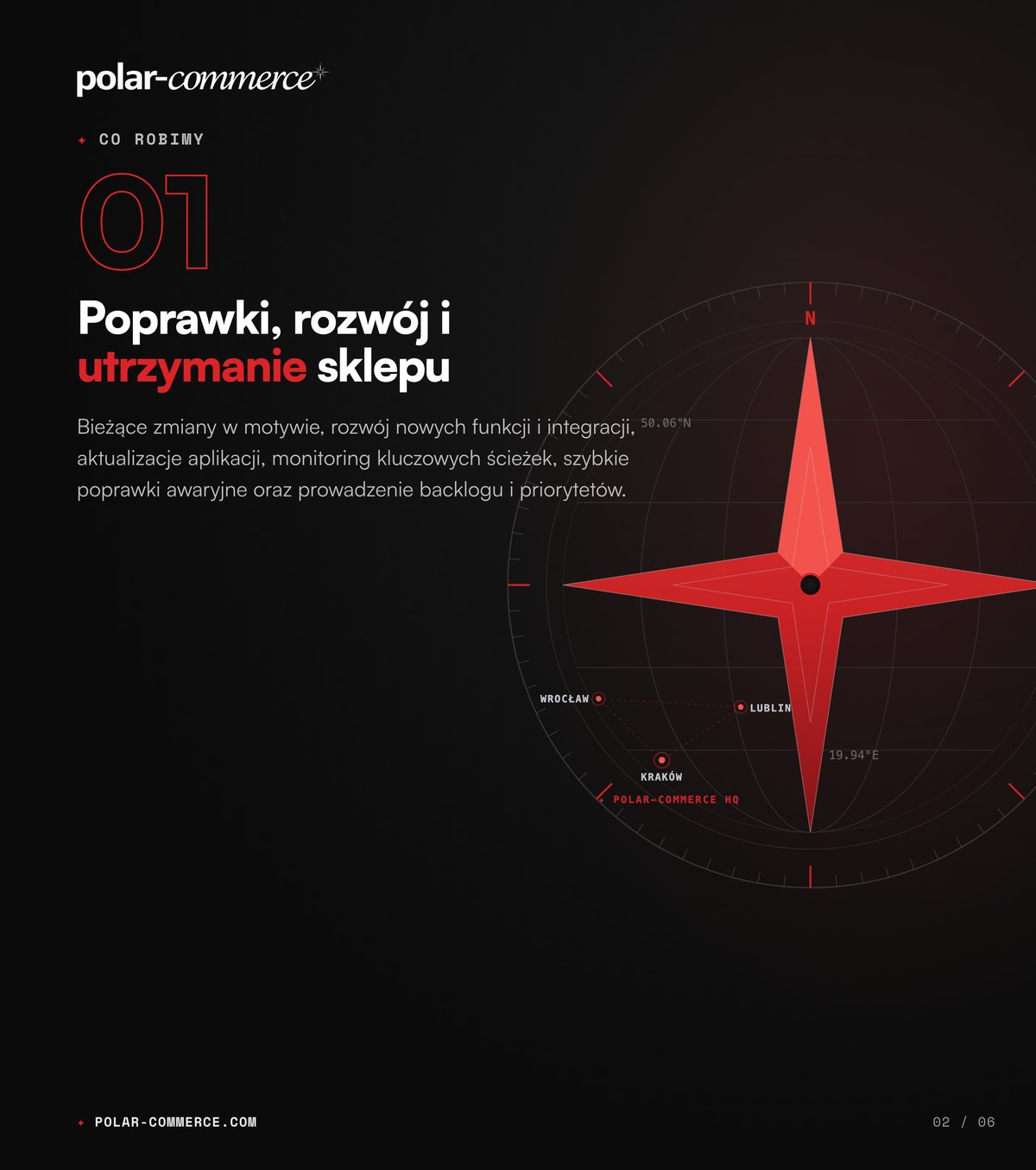 Poprawki, rozwój i utrzymanie sklepu