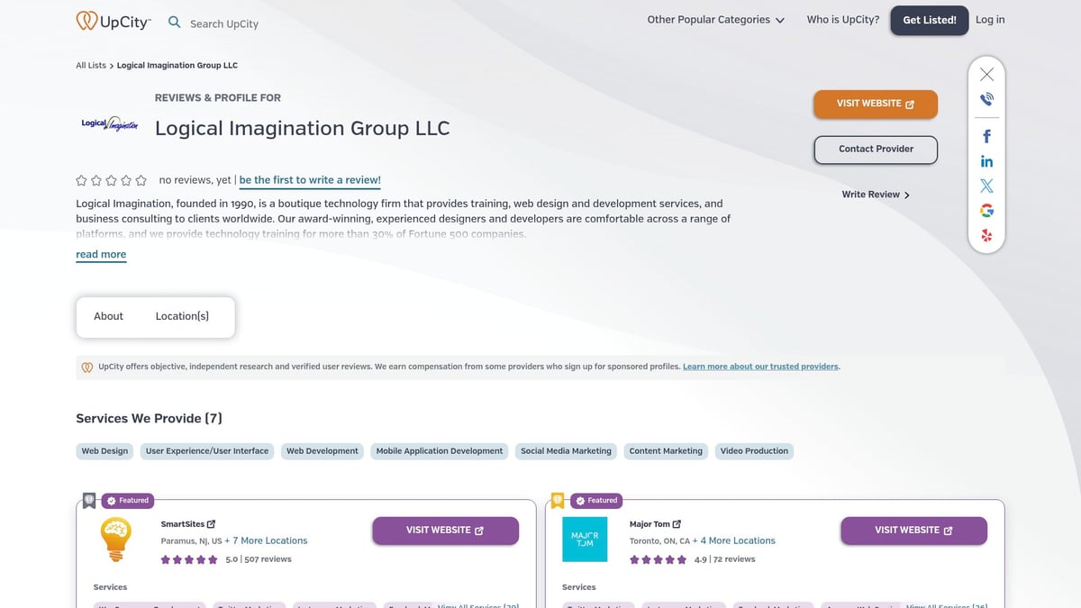 8 Leading User Experience Companies to Watch in 2025 - Logical Imagination Group LLC