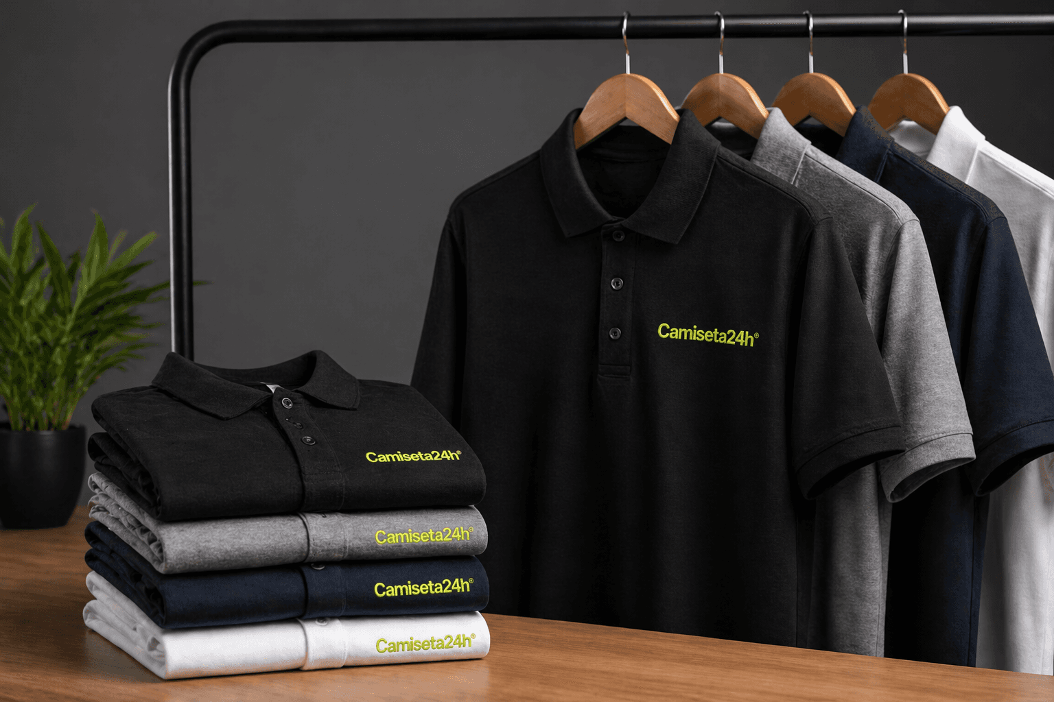 Polo personalizada bordada utilizada como uniforme corporativo em empresa em São Paulo