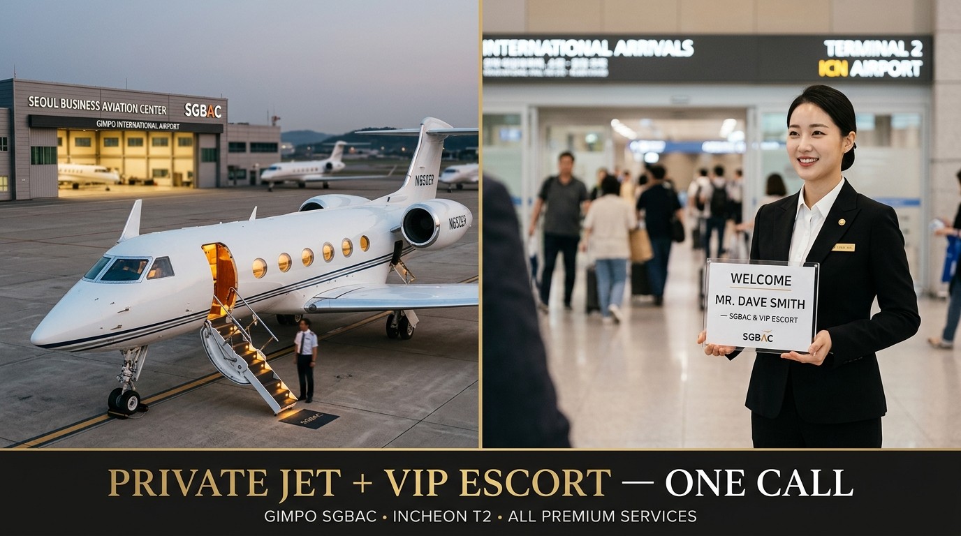 전용기 예약 전세기 견적 인천공항 VIP 의전 - Air Charter Korea 에어차터코리아