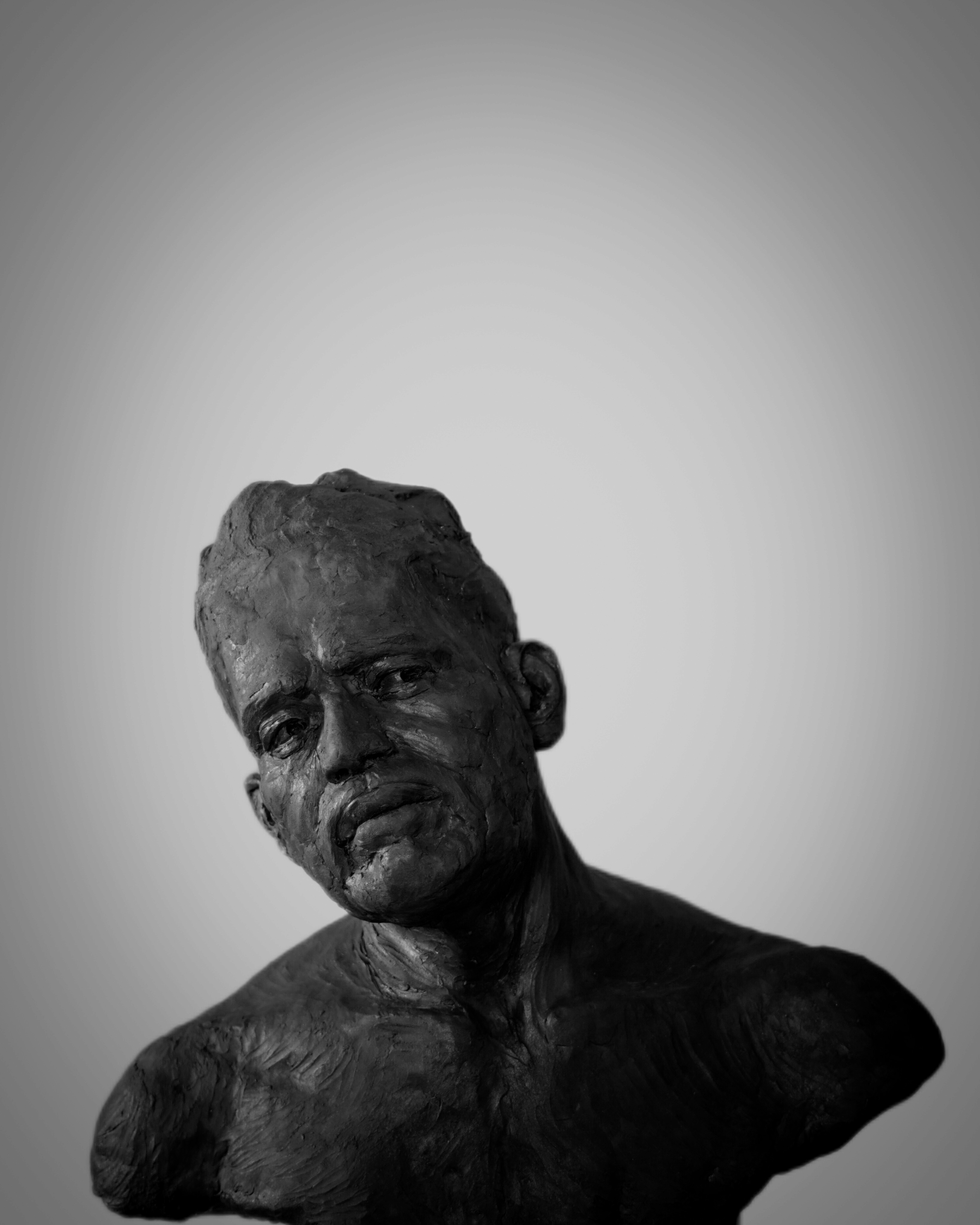 portrait sculpture of a man