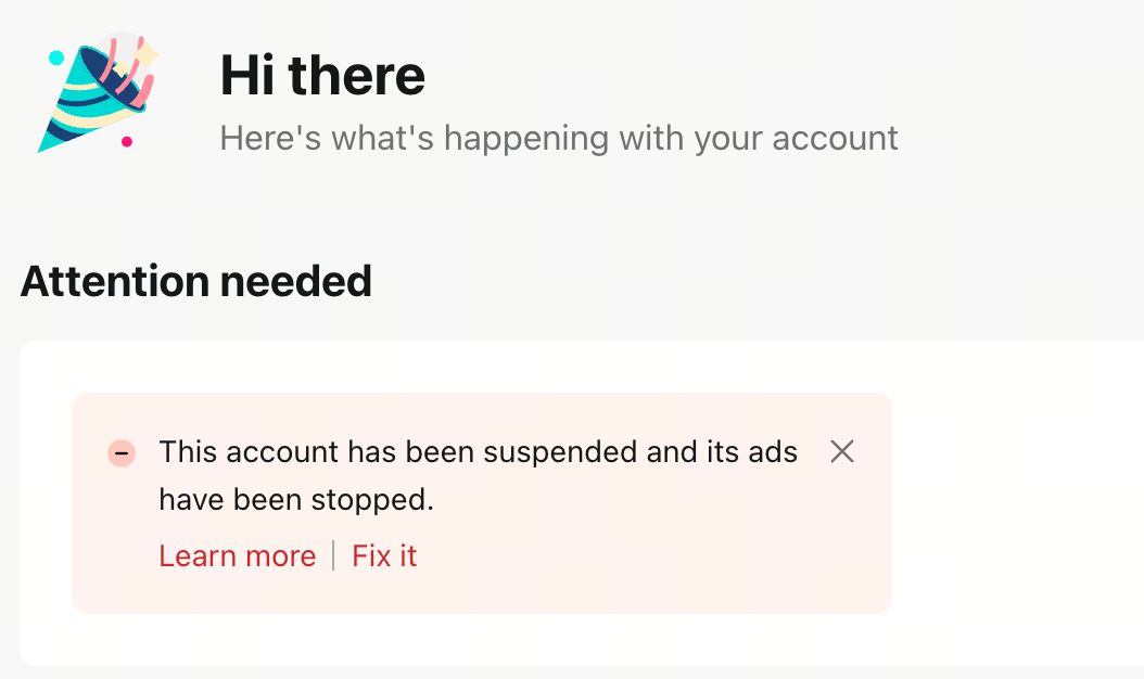 TikTok Account Suspended 