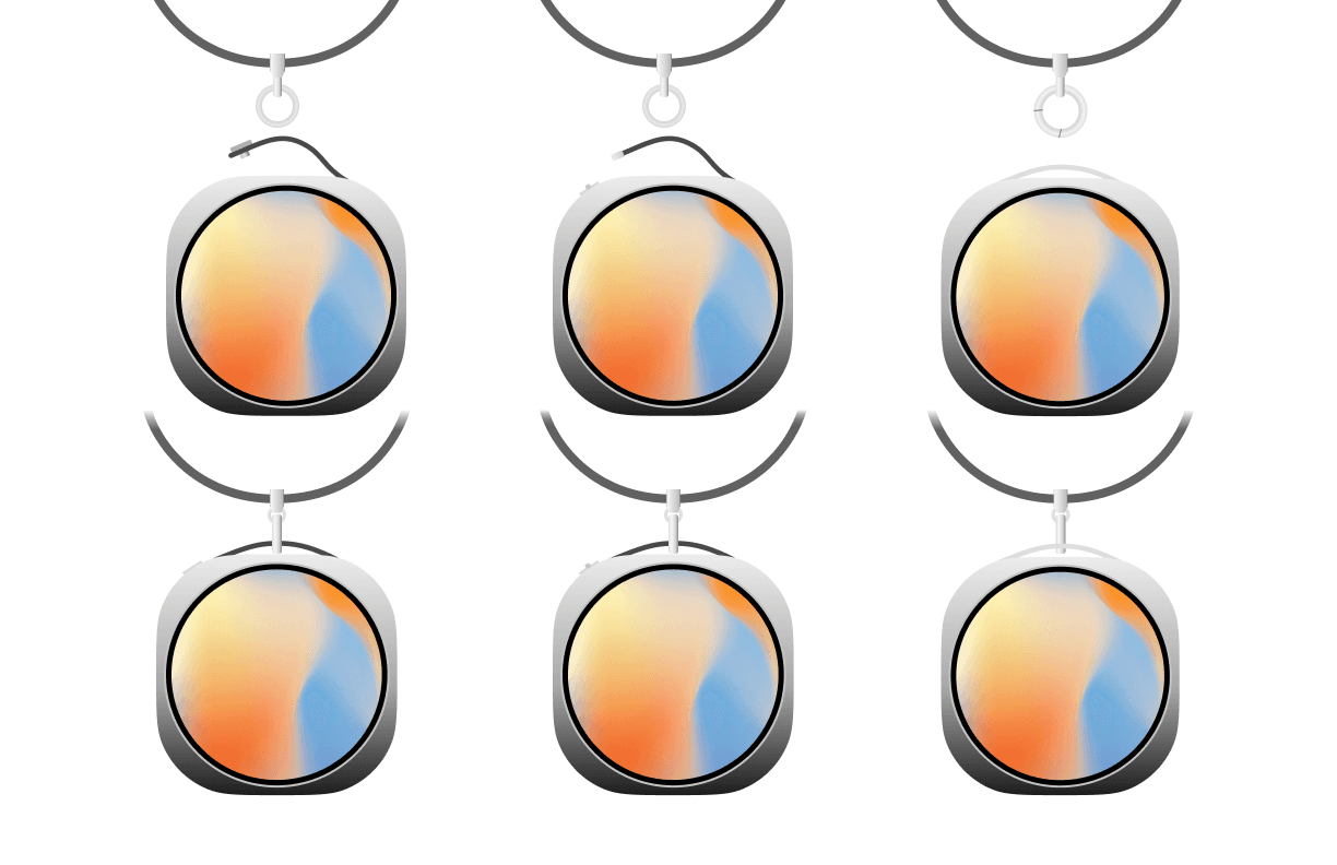 Detachable necklace connection studies