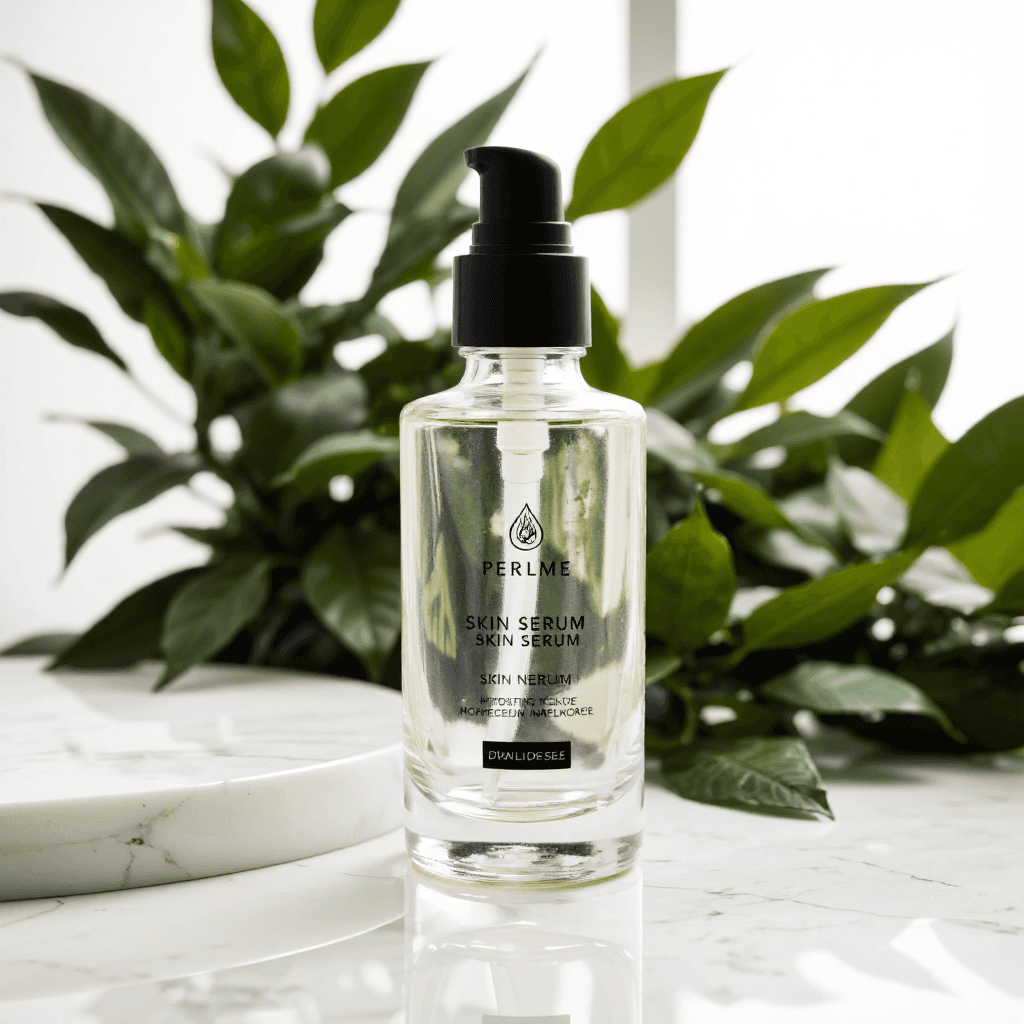 product photography of a bottle of skin serum for hydration and skin improvement