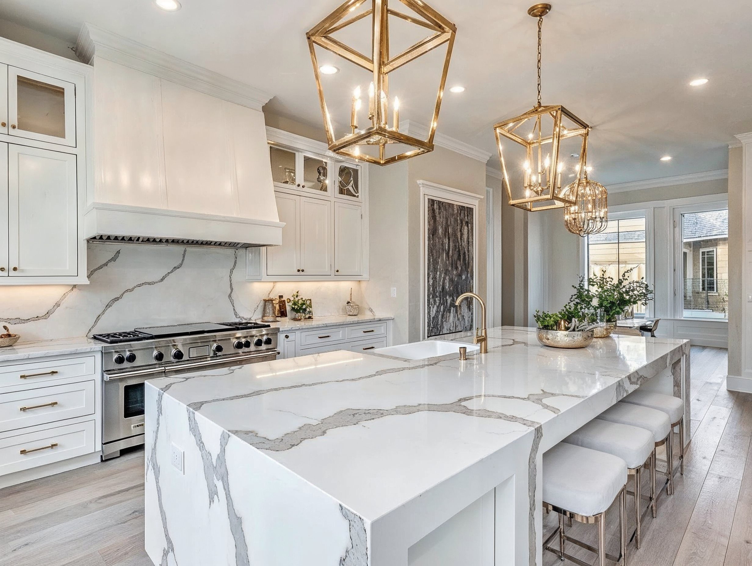 A modern style kitchen