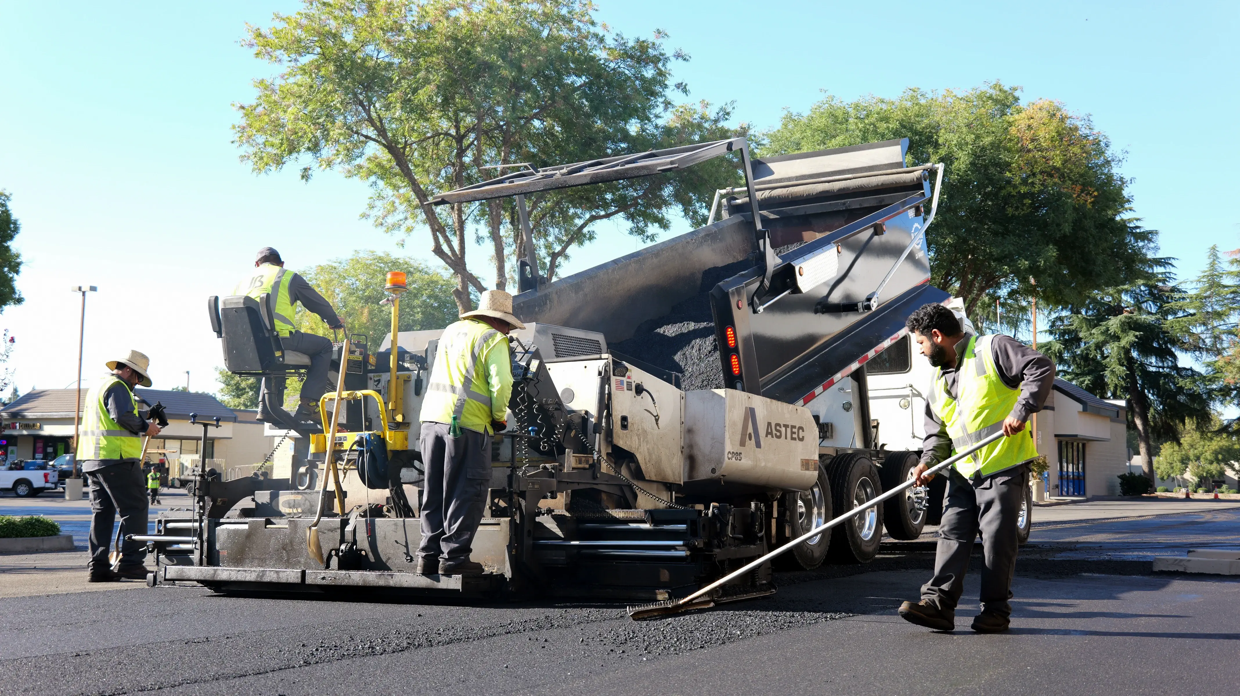 Crew on public works project