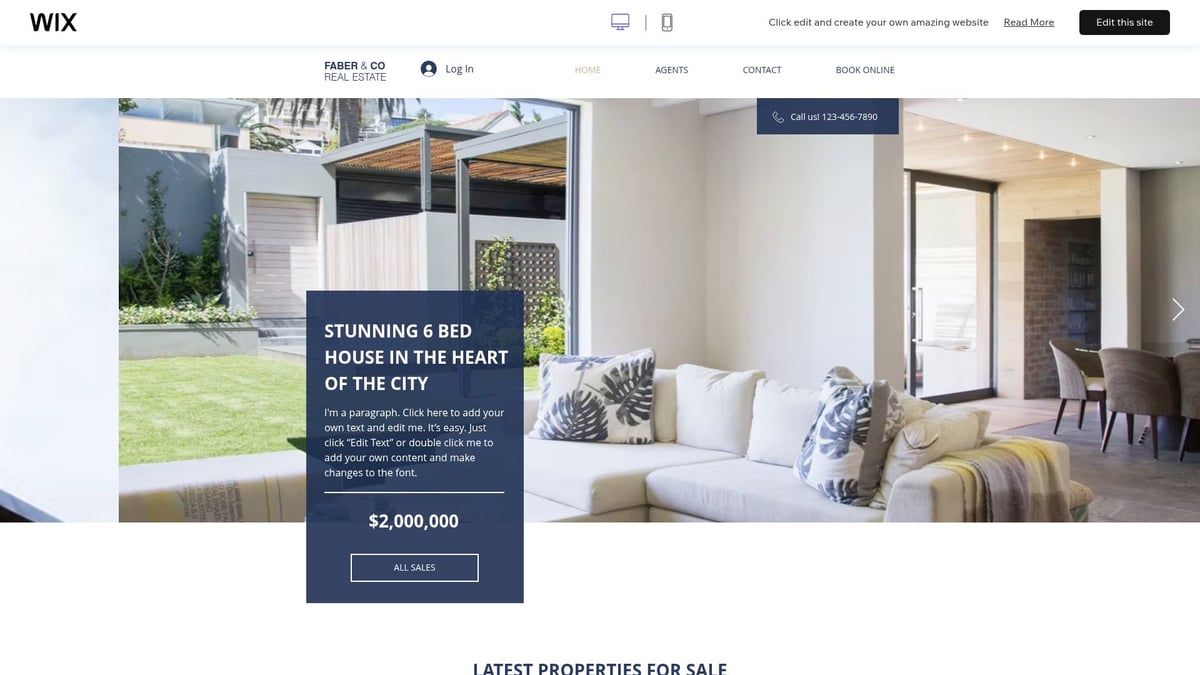 7 Best Real Estate Website Templates for 2026 - Wix – Real Estate Firm