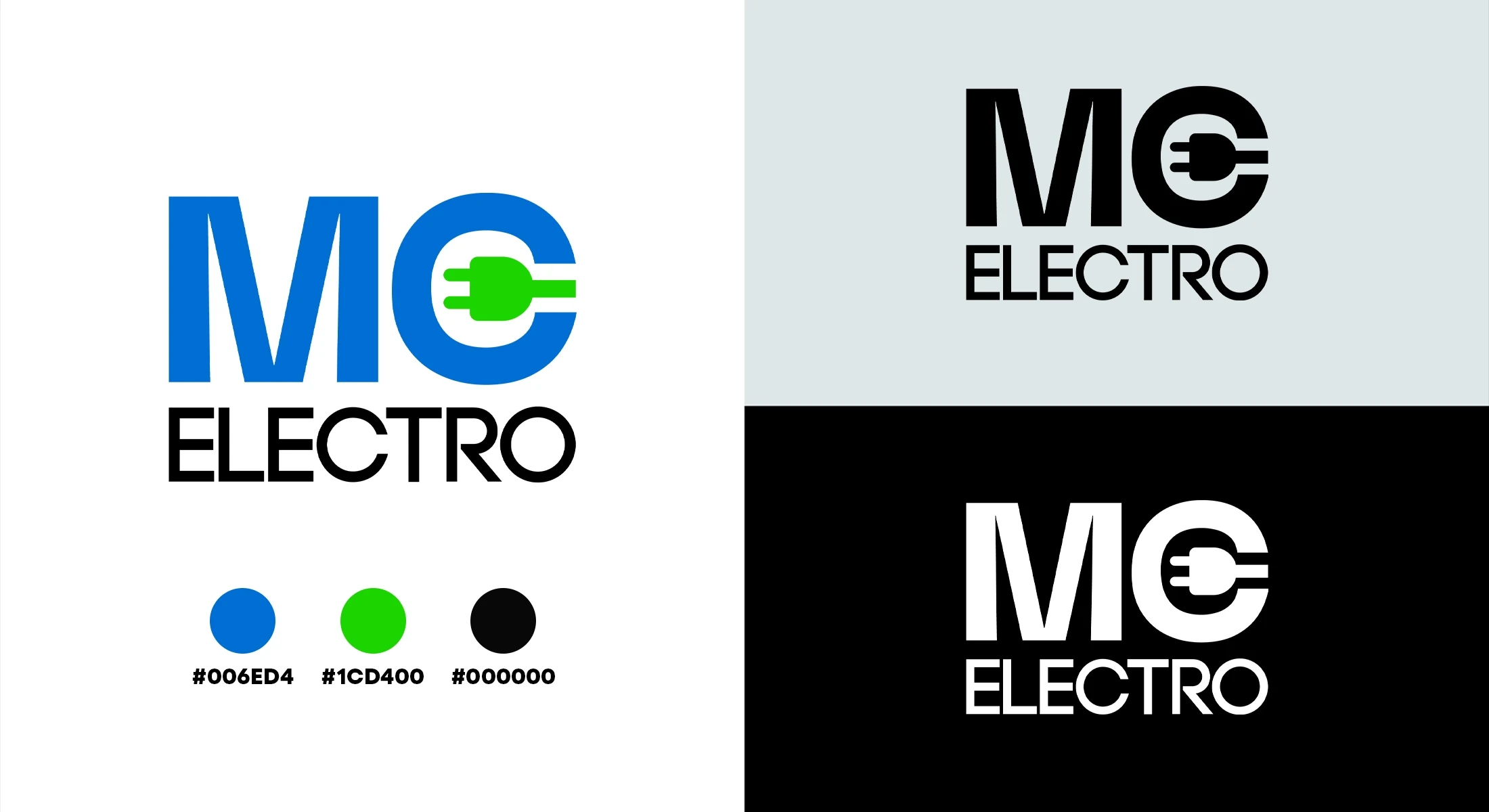Prezentacja kolorystyki logo MC Electro