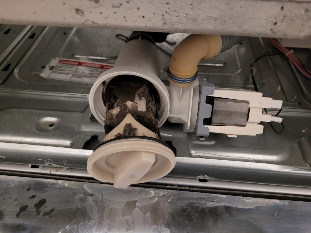 Clogged Washing Machine Filter