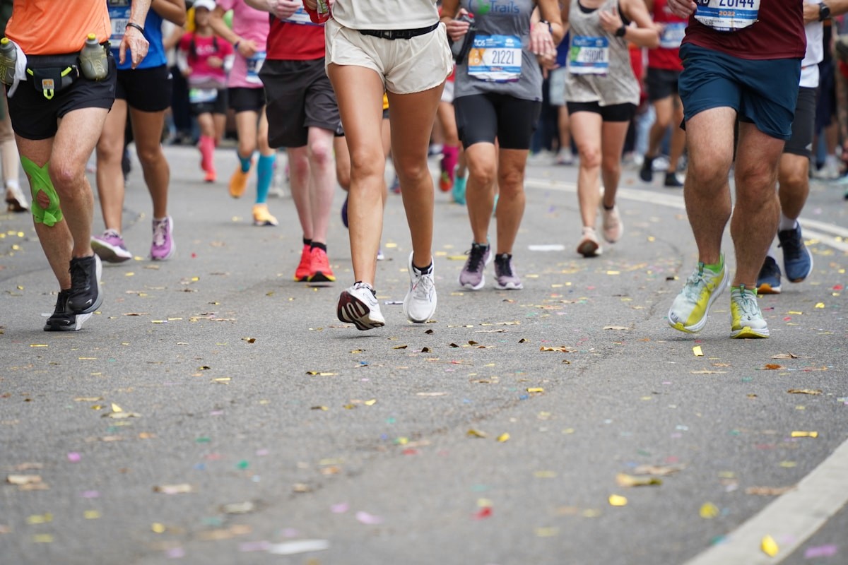 Running club group together