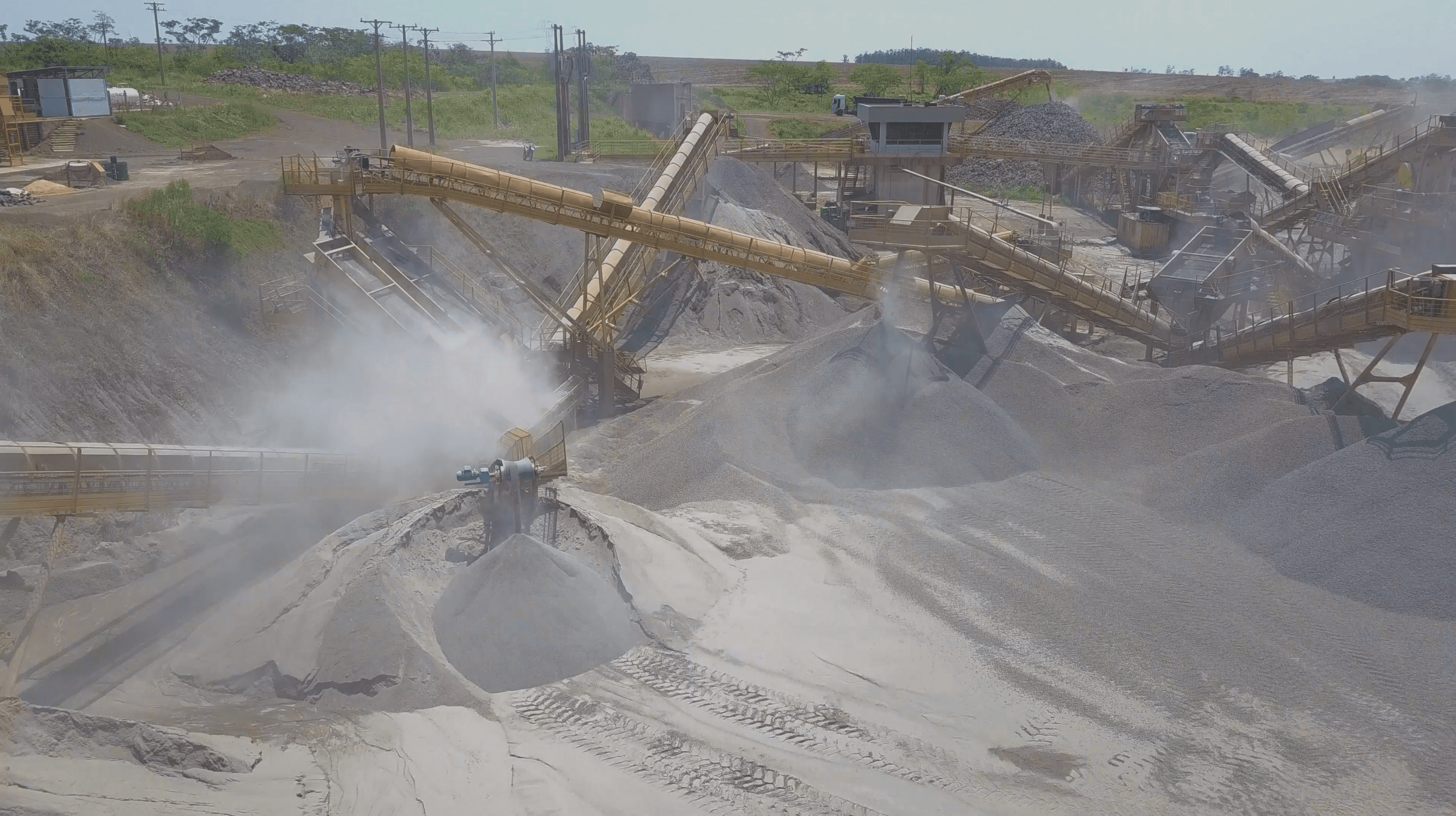 Rock getting crushed