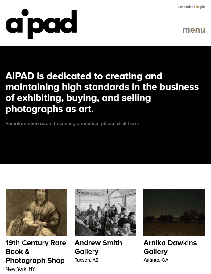 Screenshot Website AIpad