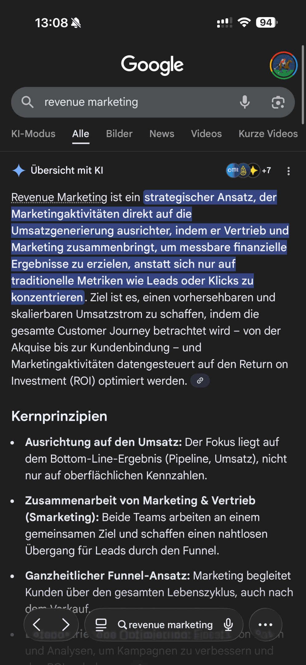 Revenue Marketing Zitierung iGrow.at 1