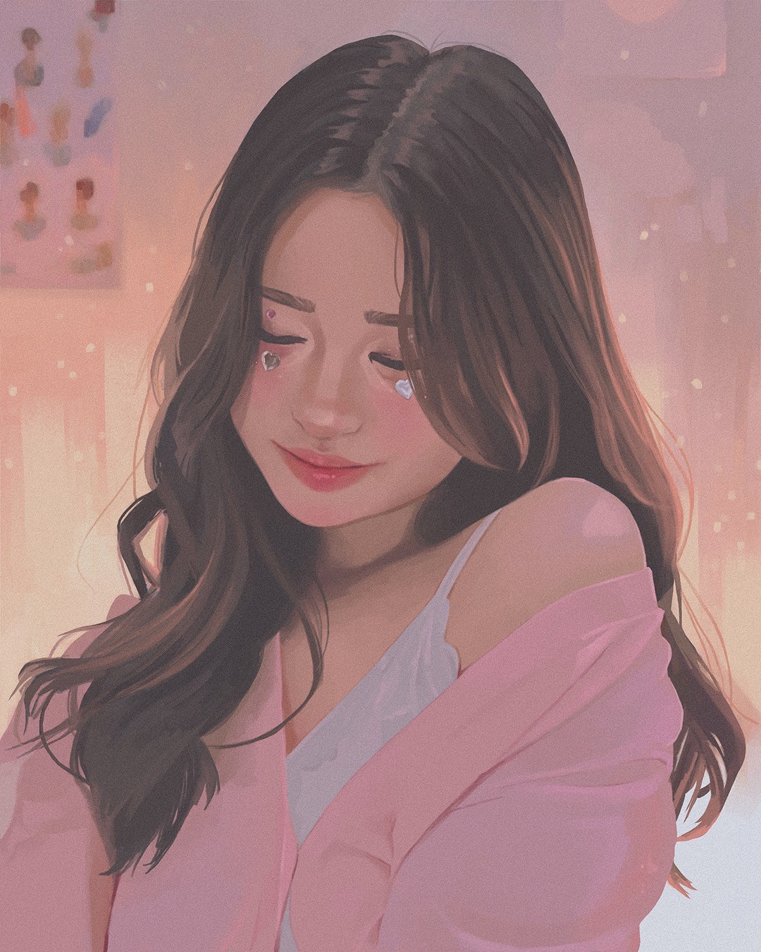 Riding a bicycle with V sign