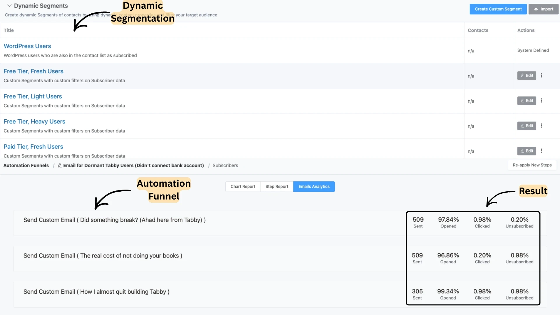Dynamic Segmentation