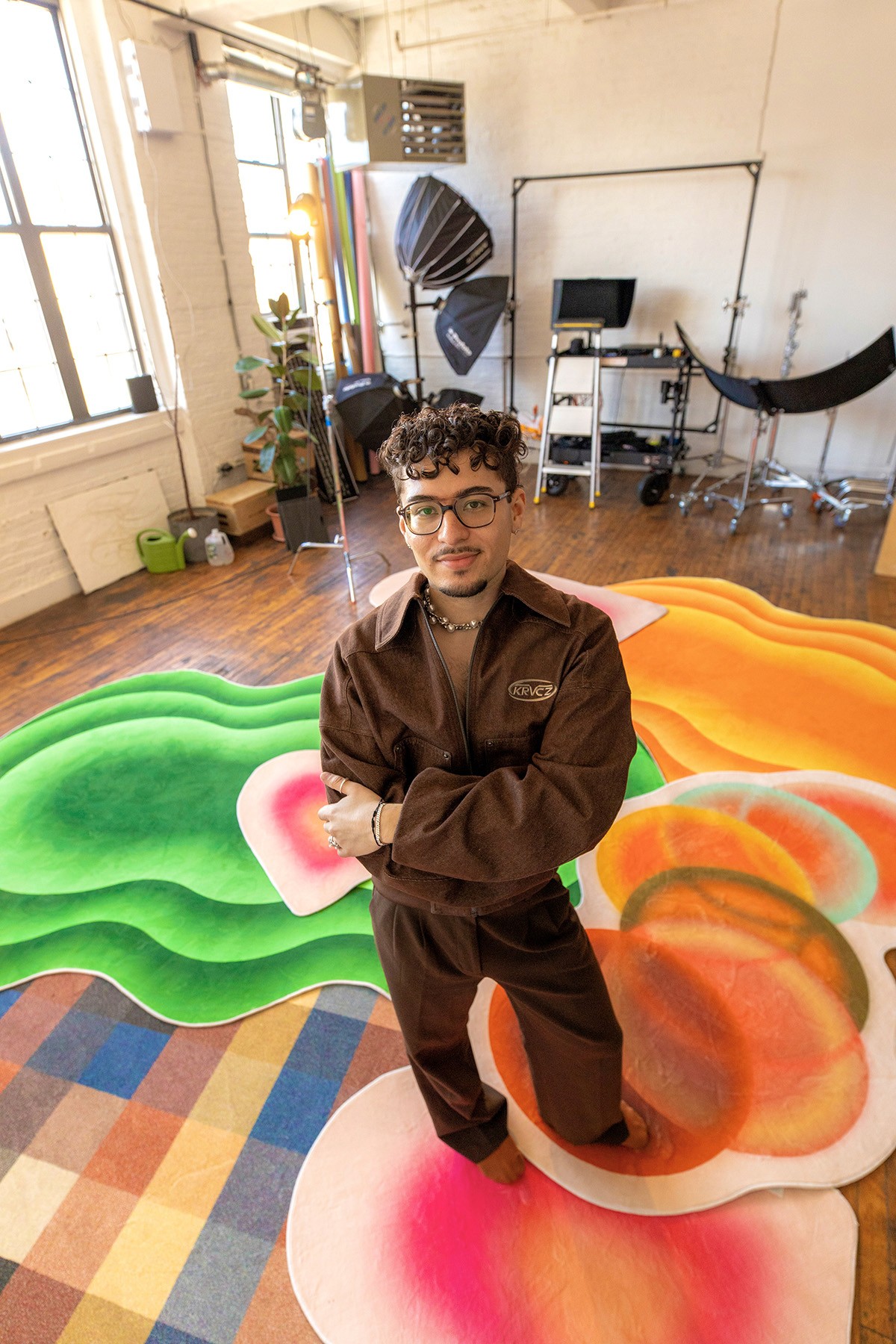 Design support for Home With Juan's first line of rugs.