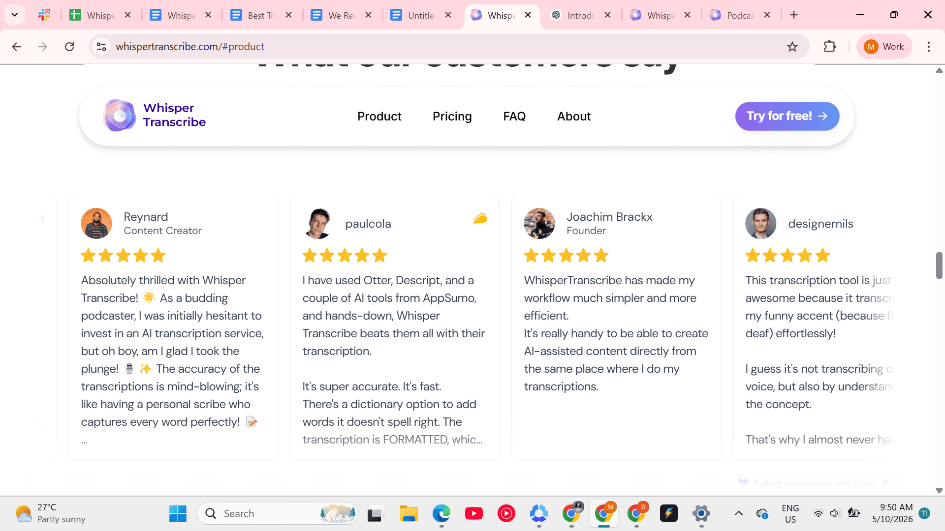 Whispertranscribe reviews