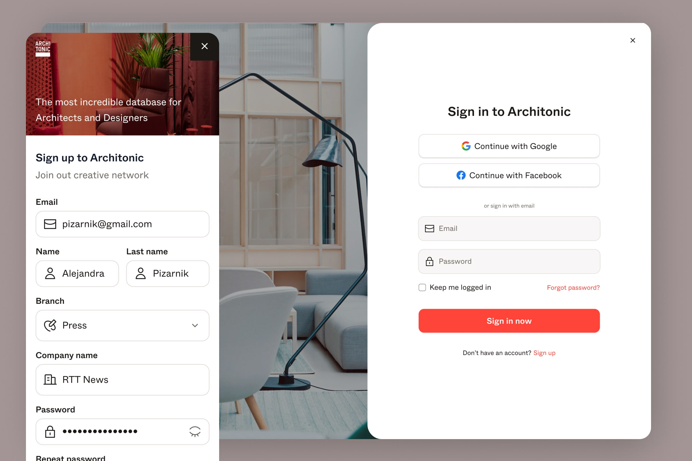 new architonic