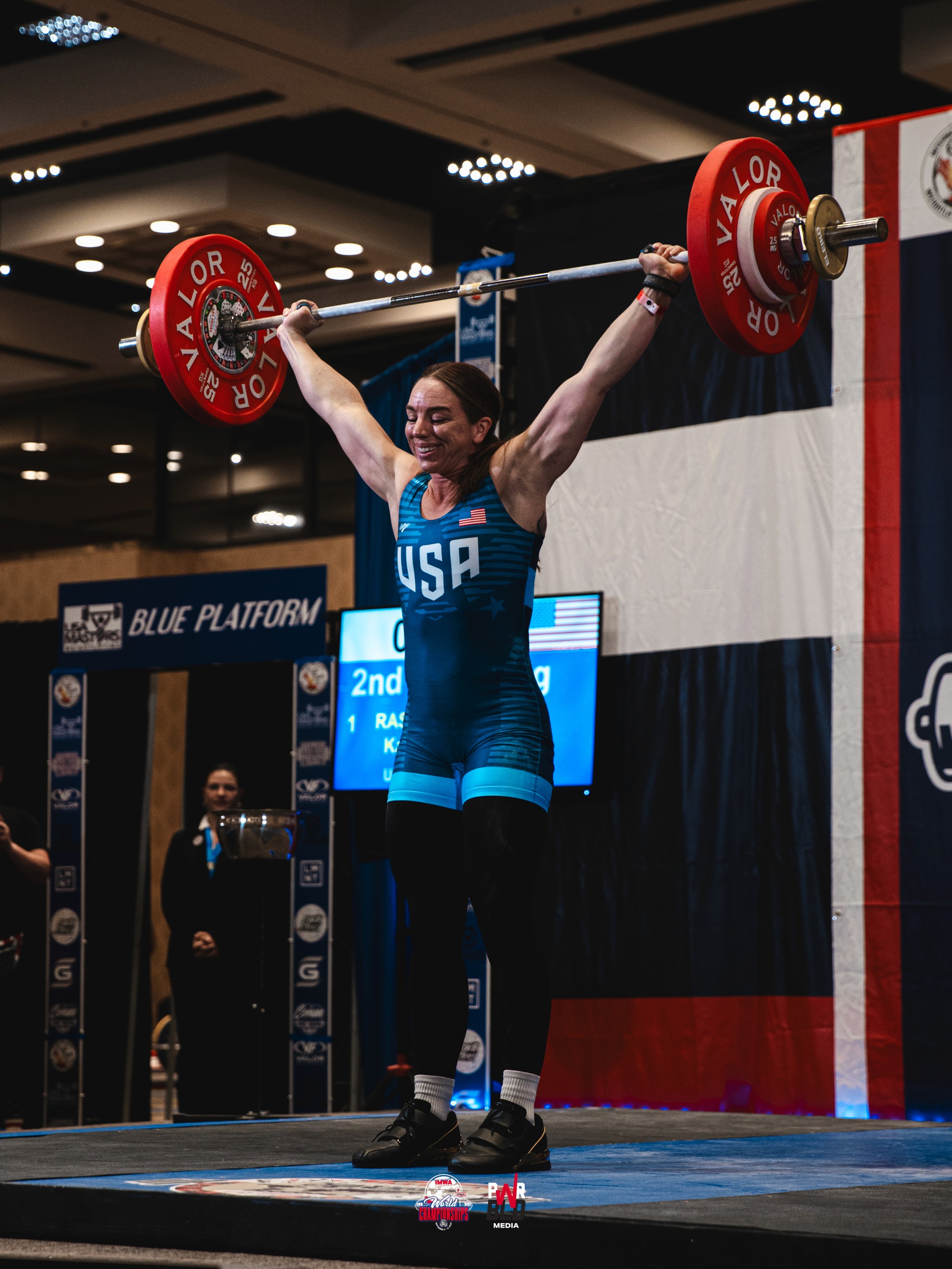 Athlete winning a race