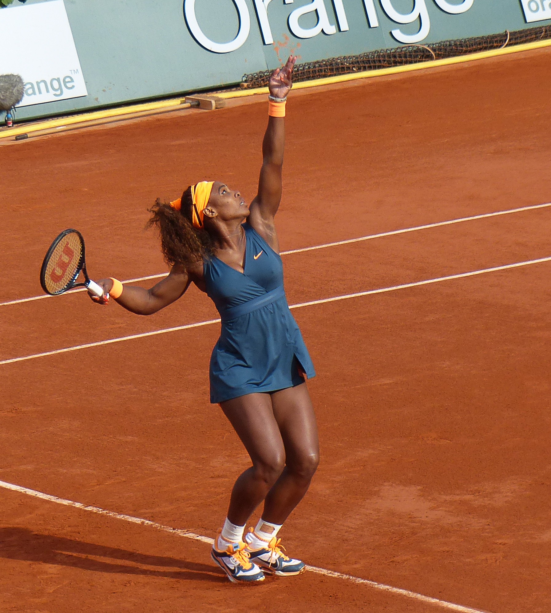 Serena Williams playing tennis
