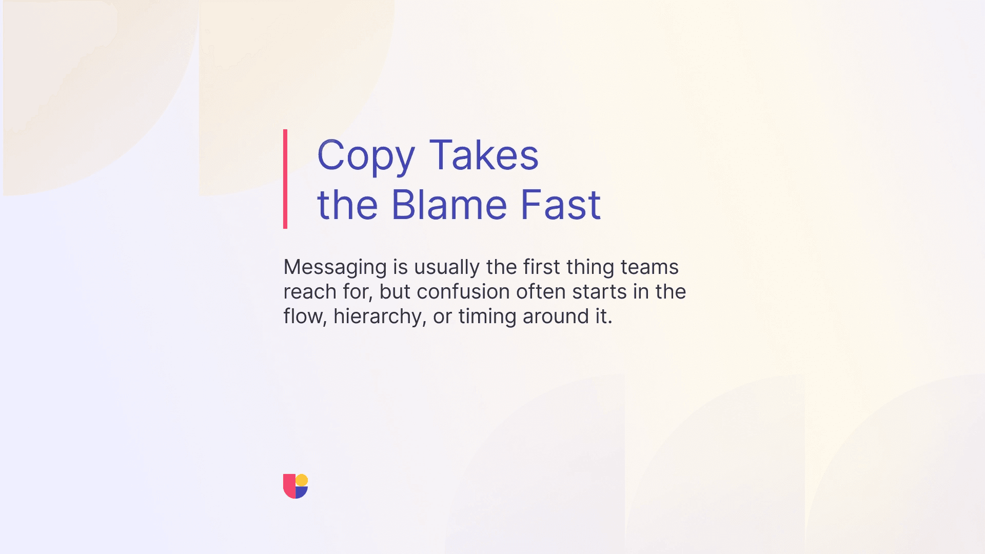 As soon as there is a problem in a landing page, “copy” takes the first blame. 