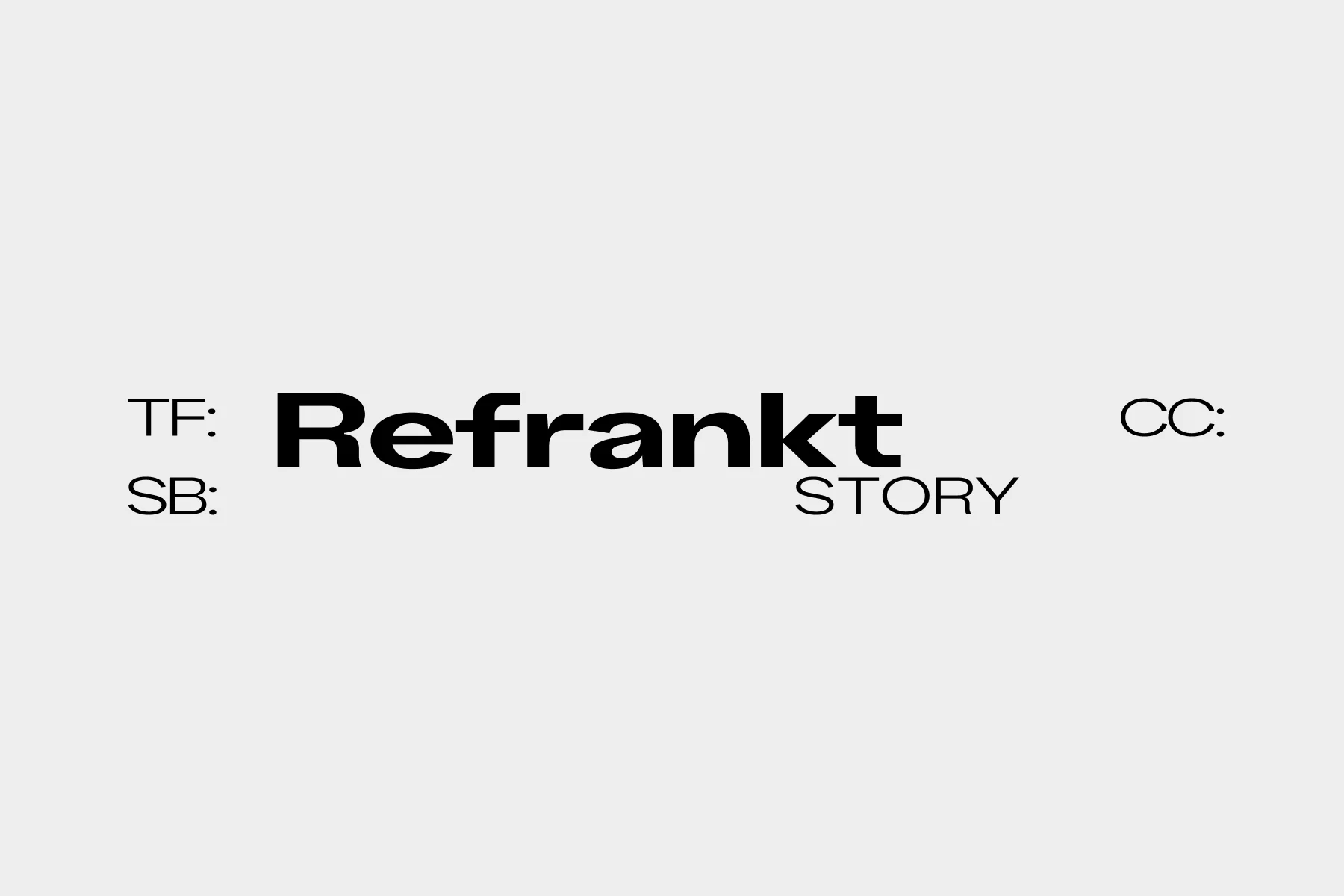 Refrankt futuristic font family with cyberpunk vibes