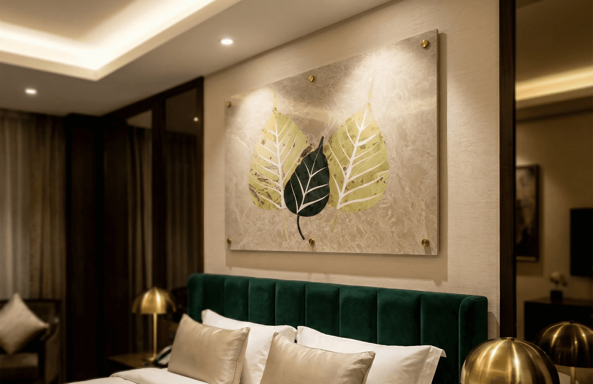 Stone inlay panel