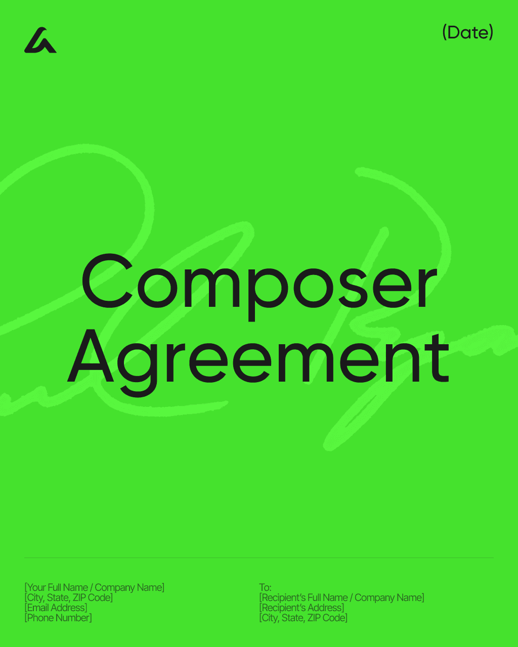 Composer Agreement