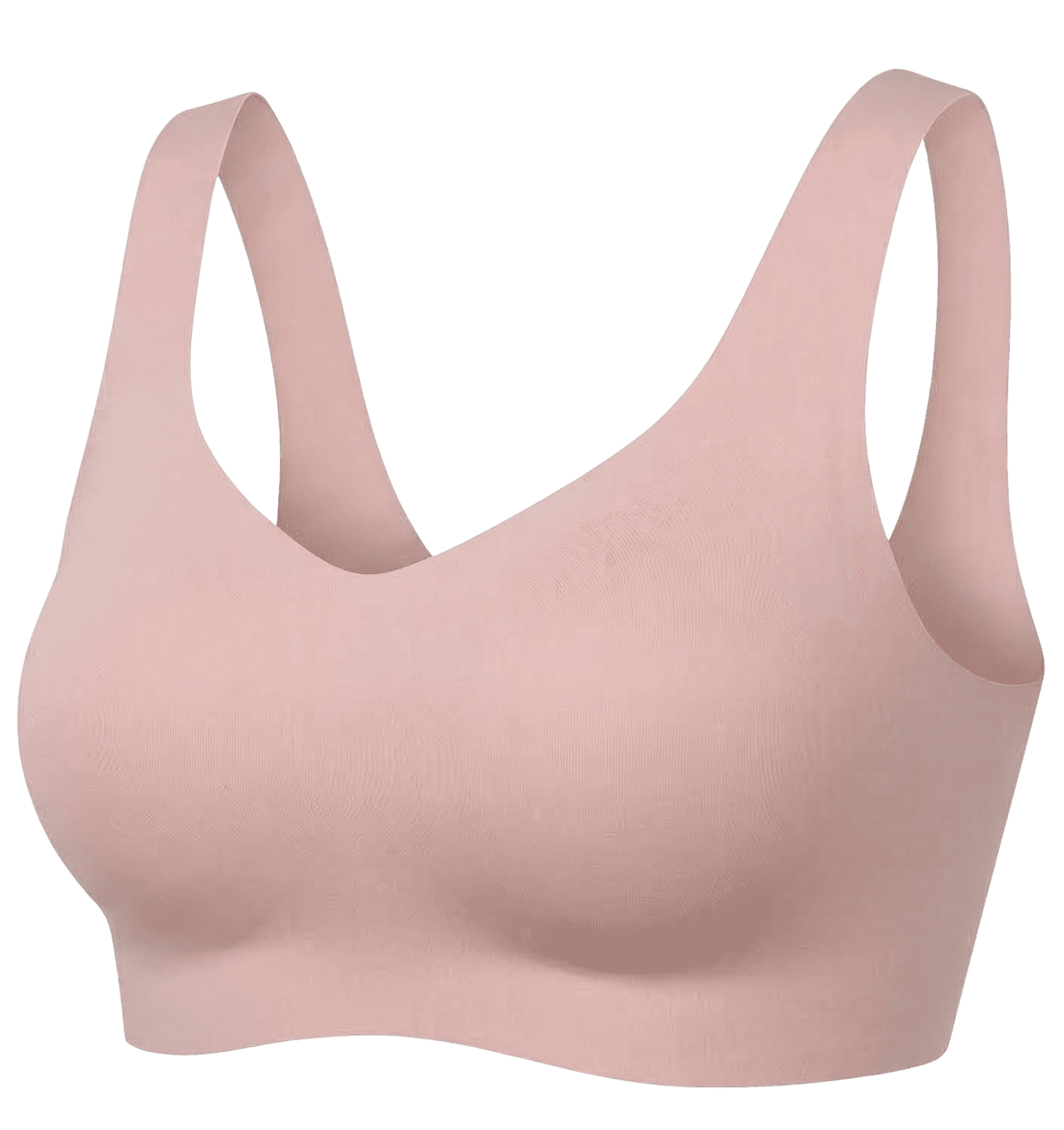 Light pink seamless bra