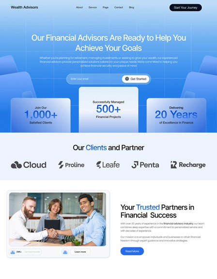 Legacy Planners  GHL Website Template for Financial advisors