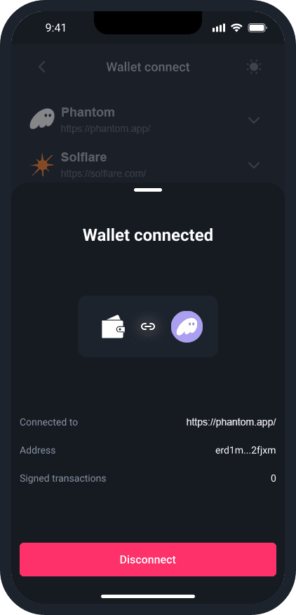 Wallet Main Screen