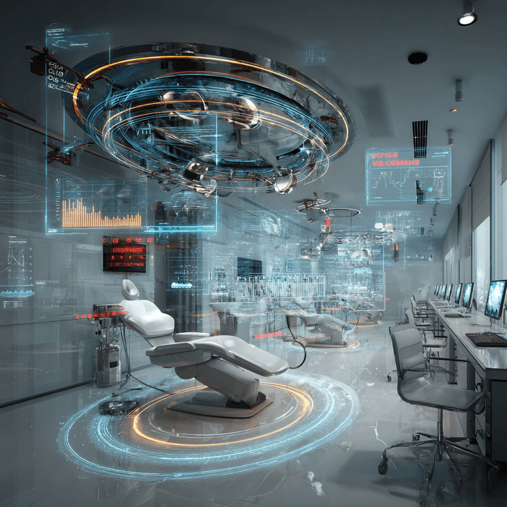 Digital growth infrastructure surrounding modern aesthetic clinic interior