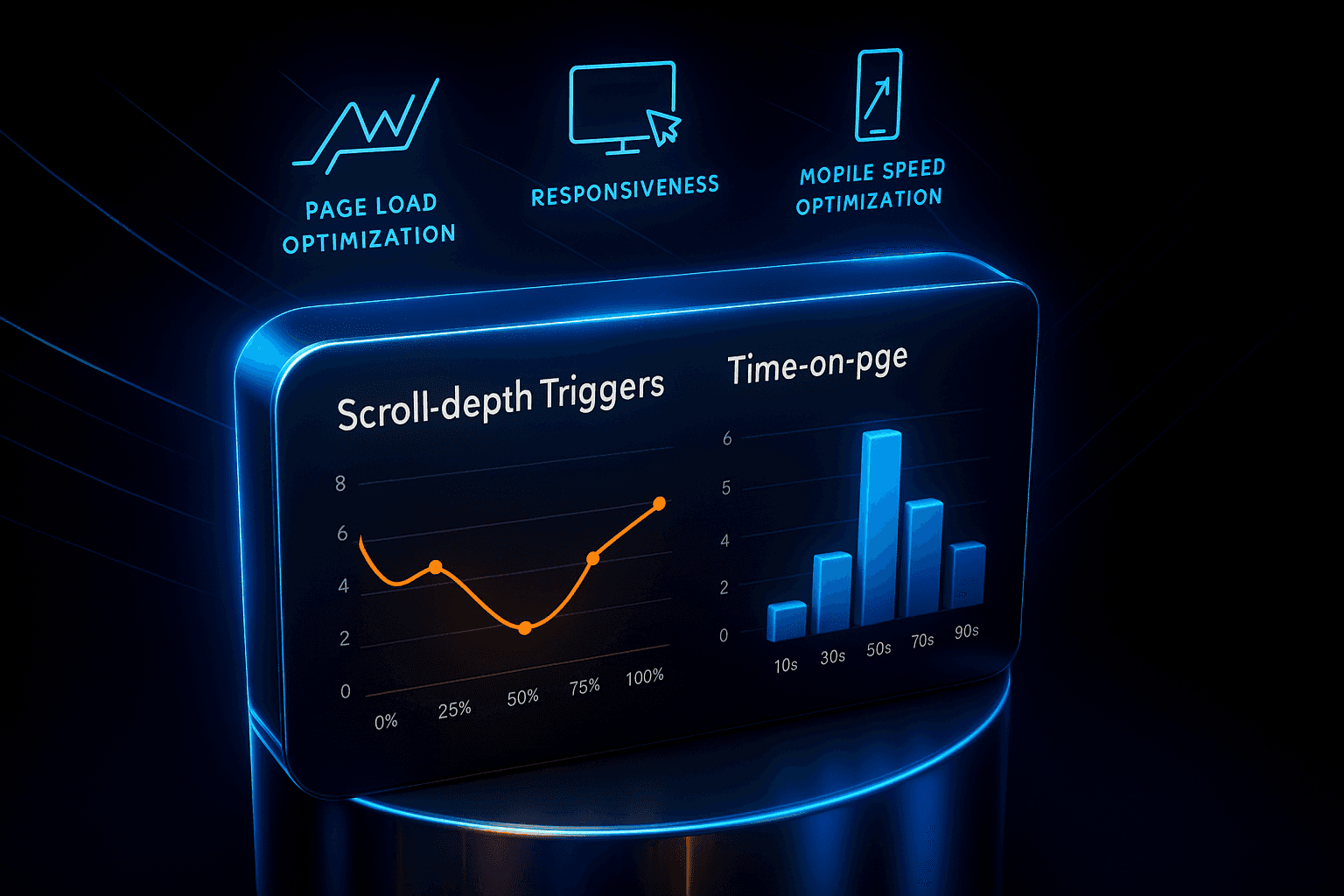 Comparison of scroll-depth vs time-on-page triggers for conversion optimization.