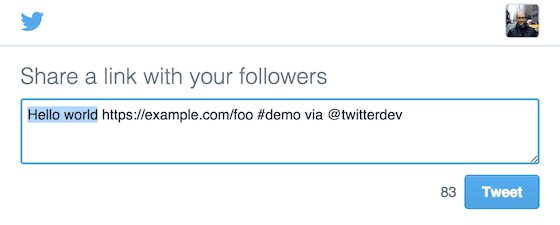 Add Twitter Link In Your Newsletter