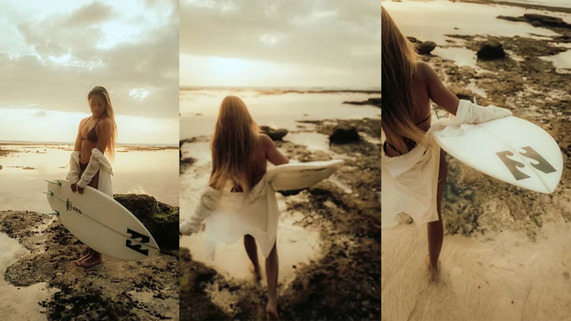 Surviving Summer lillian in bali surving photoshooting in uluwatu beach