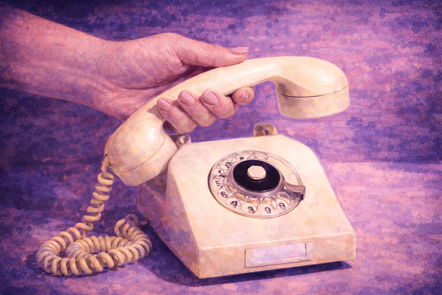 Phone being answered