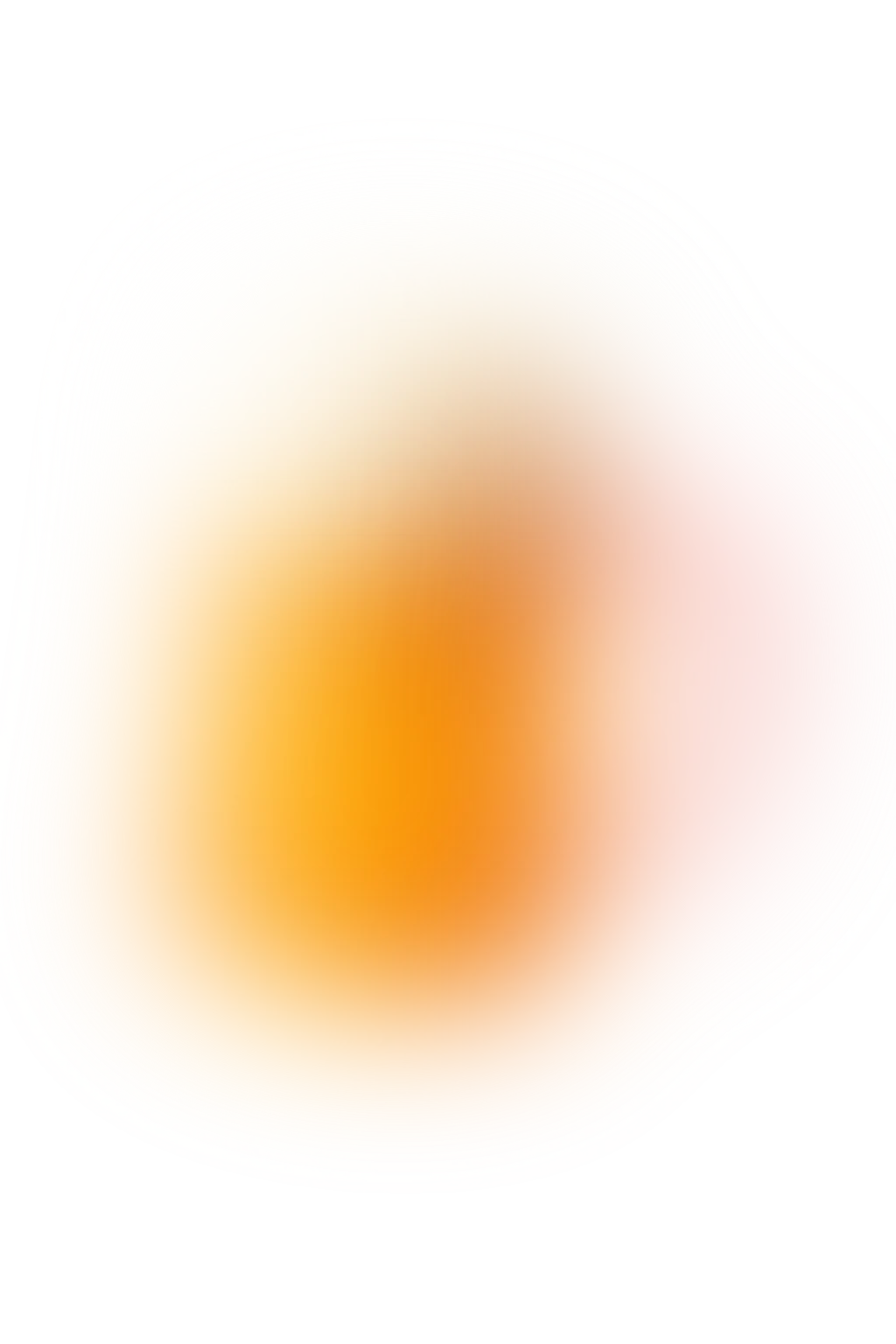 Abstract illustration of a gradient circle, blending shades of orange and cream against a soft background.