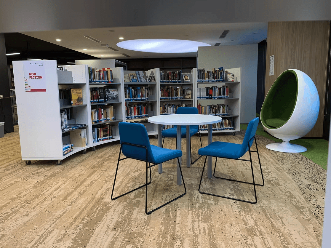 brown wooden 9-piece office table and chairs