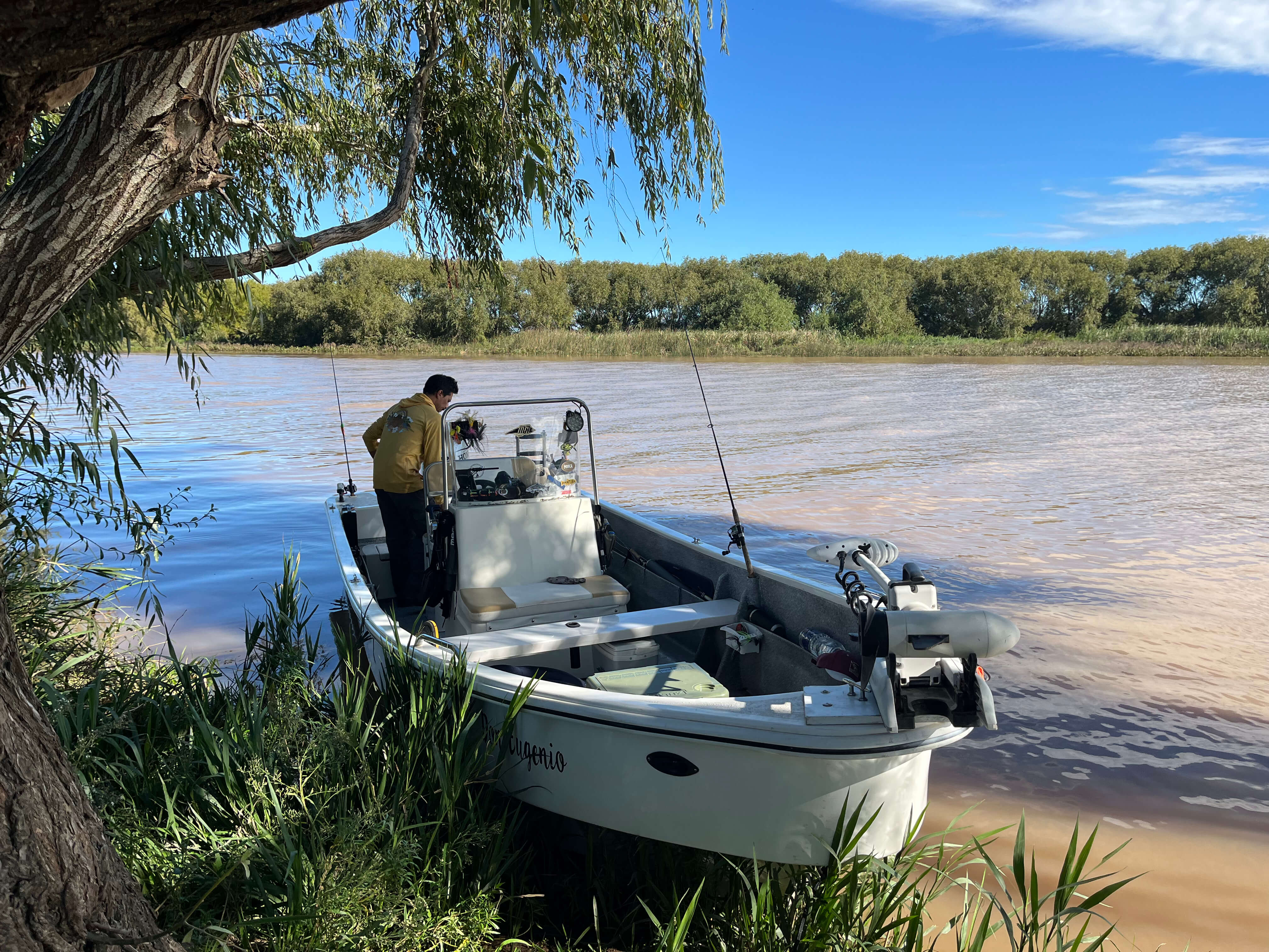 Expert guide showing the best fly fishing techniques for Dorados in the Delta
