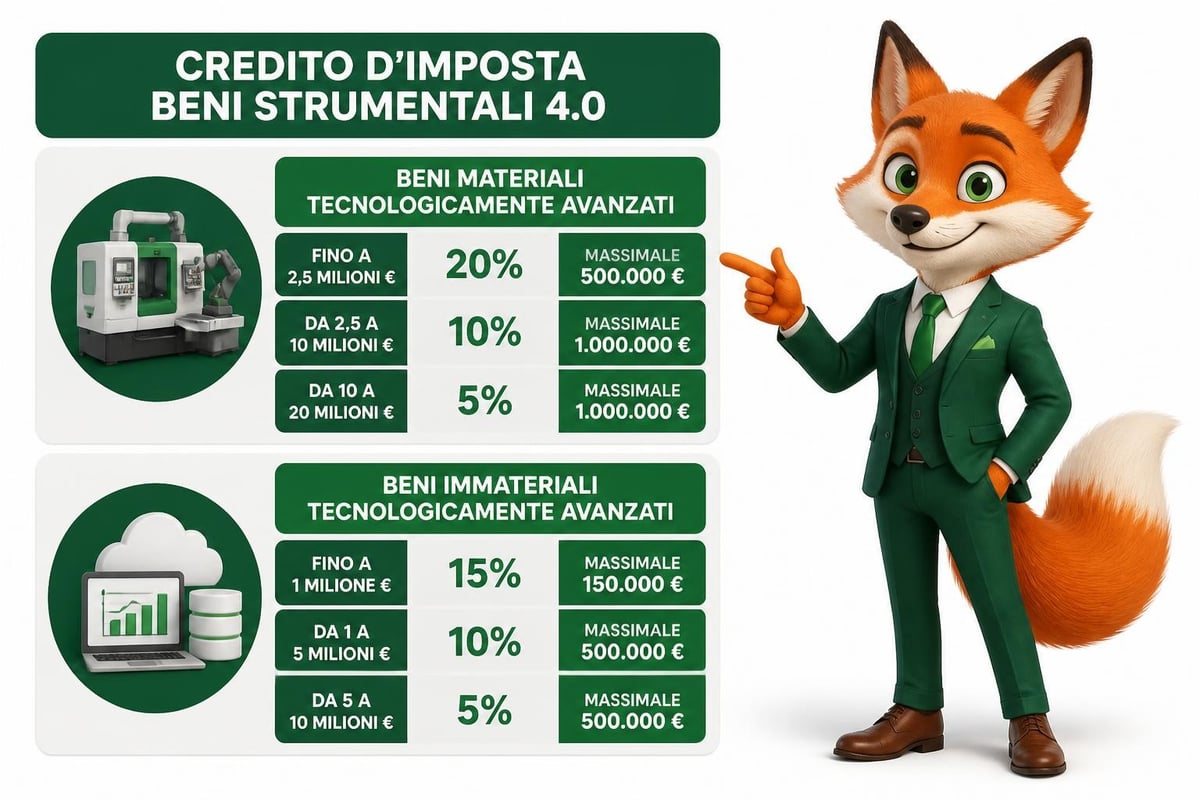 Struttura crediti imposta beni strumentali