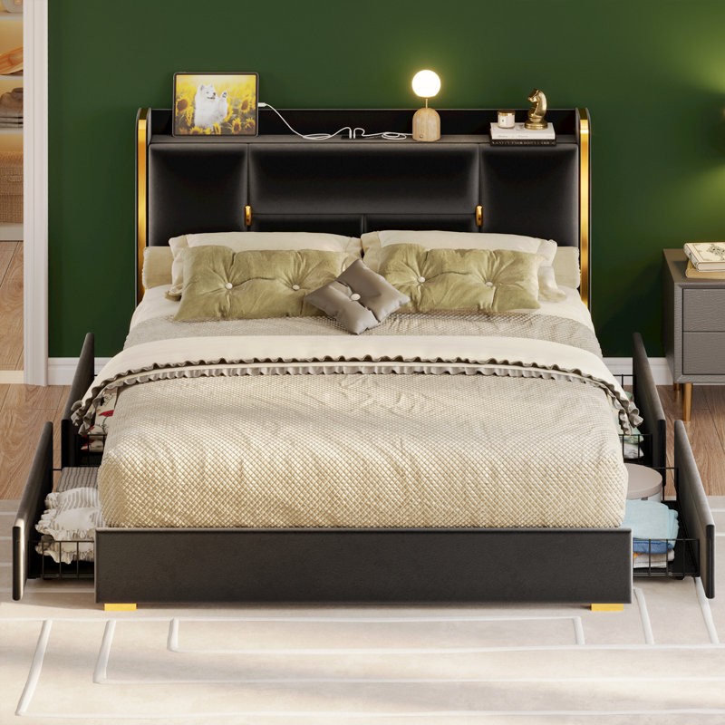 Experience superior quality with the tori upholstered platform bed, crafted for durability and style.