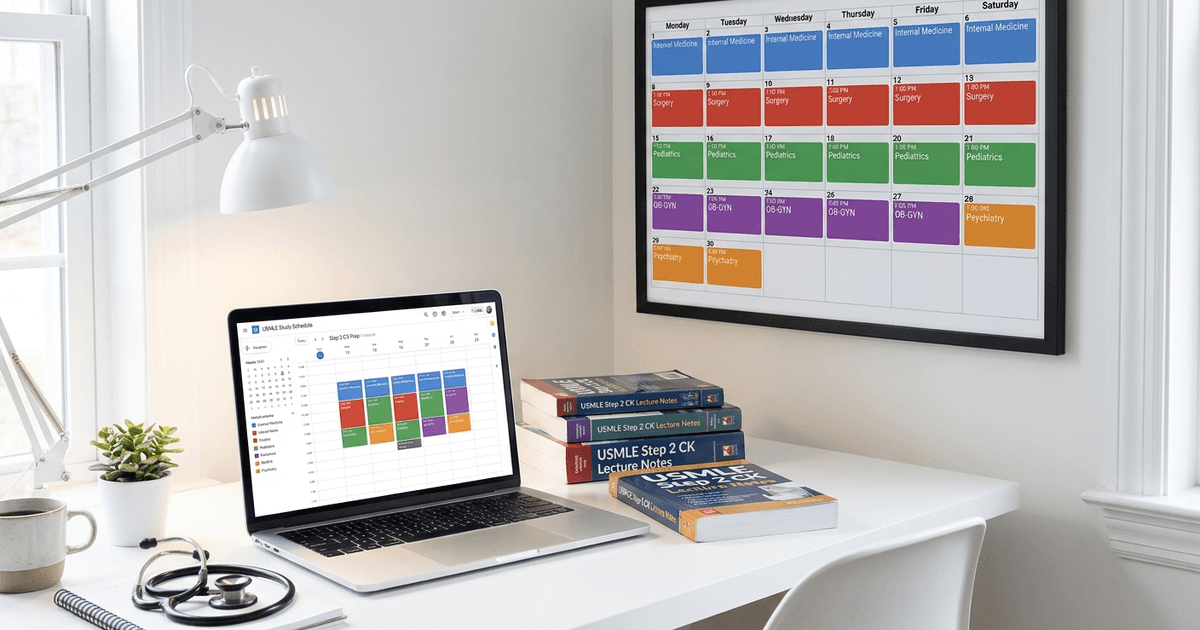 Cover: USMLE Step 2 CK Study Plan 2026: The Complete Week-by-Week Schedule for US Medical Students