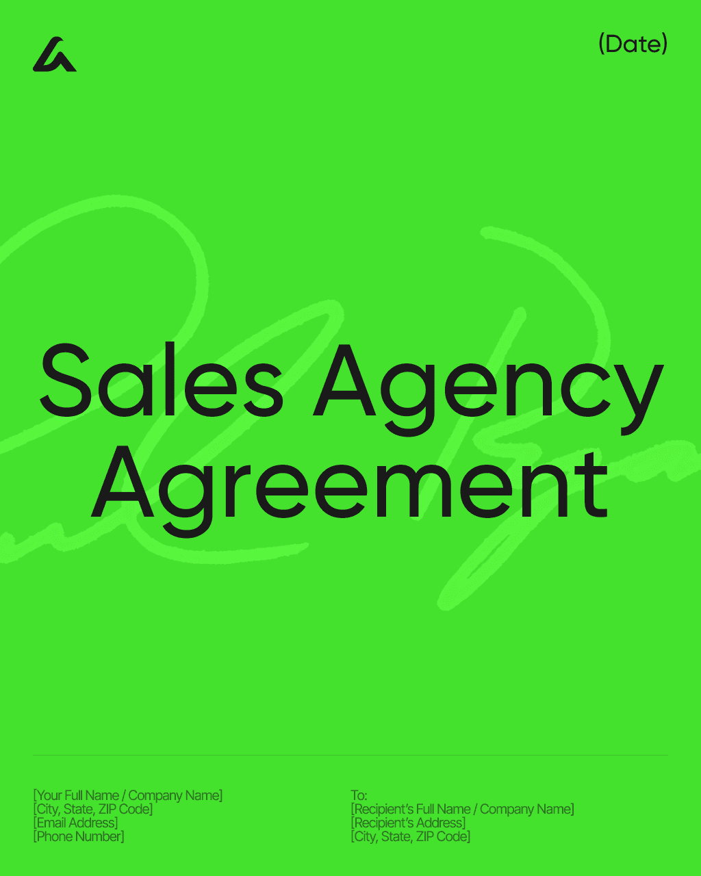 Sales Agency Agreement