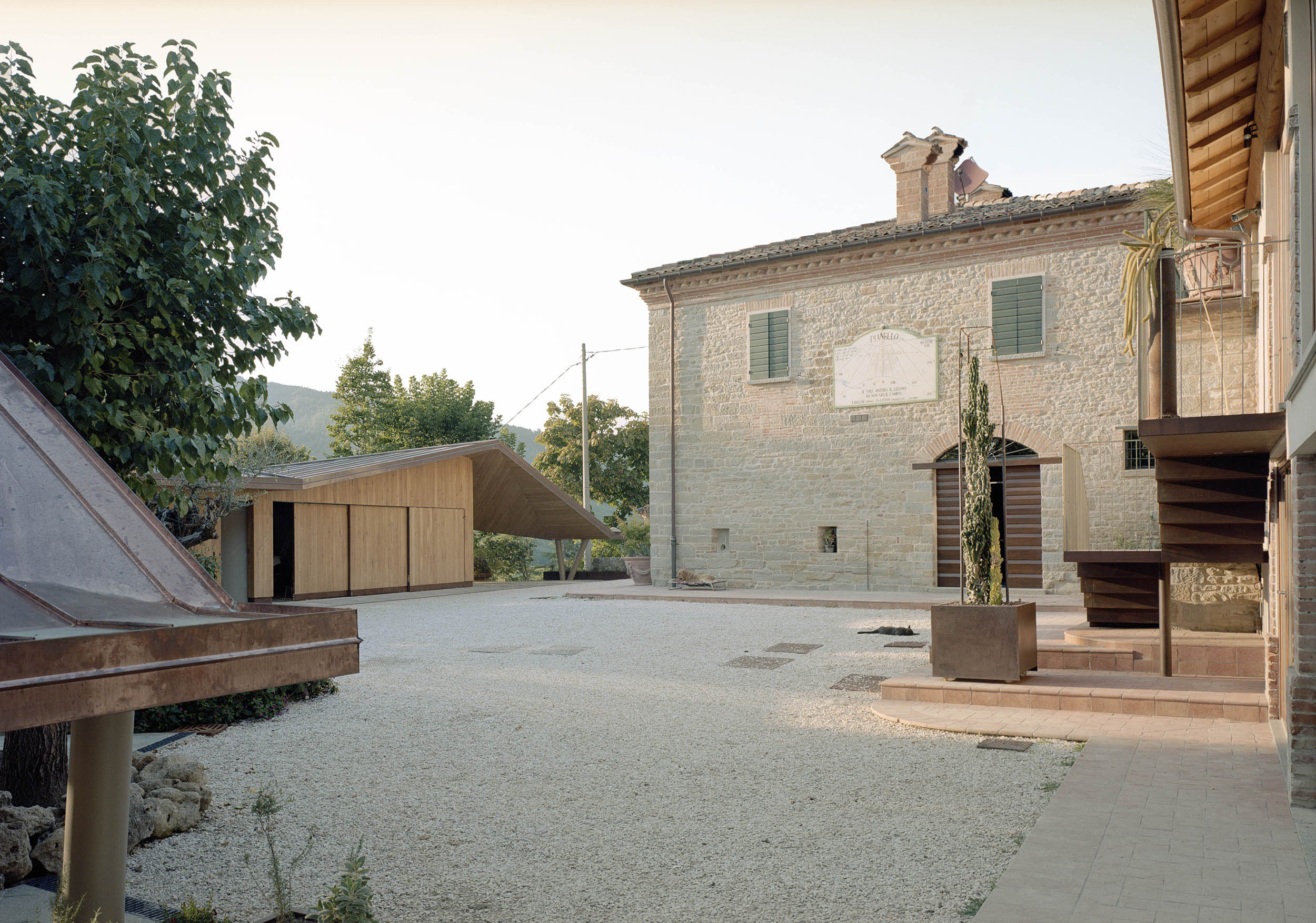 Workshop made of bright wood