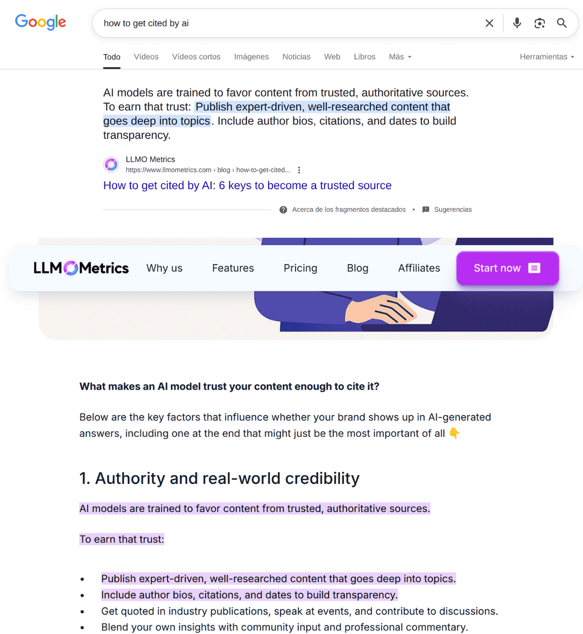 An example of what type of contents triggers AI Overviews