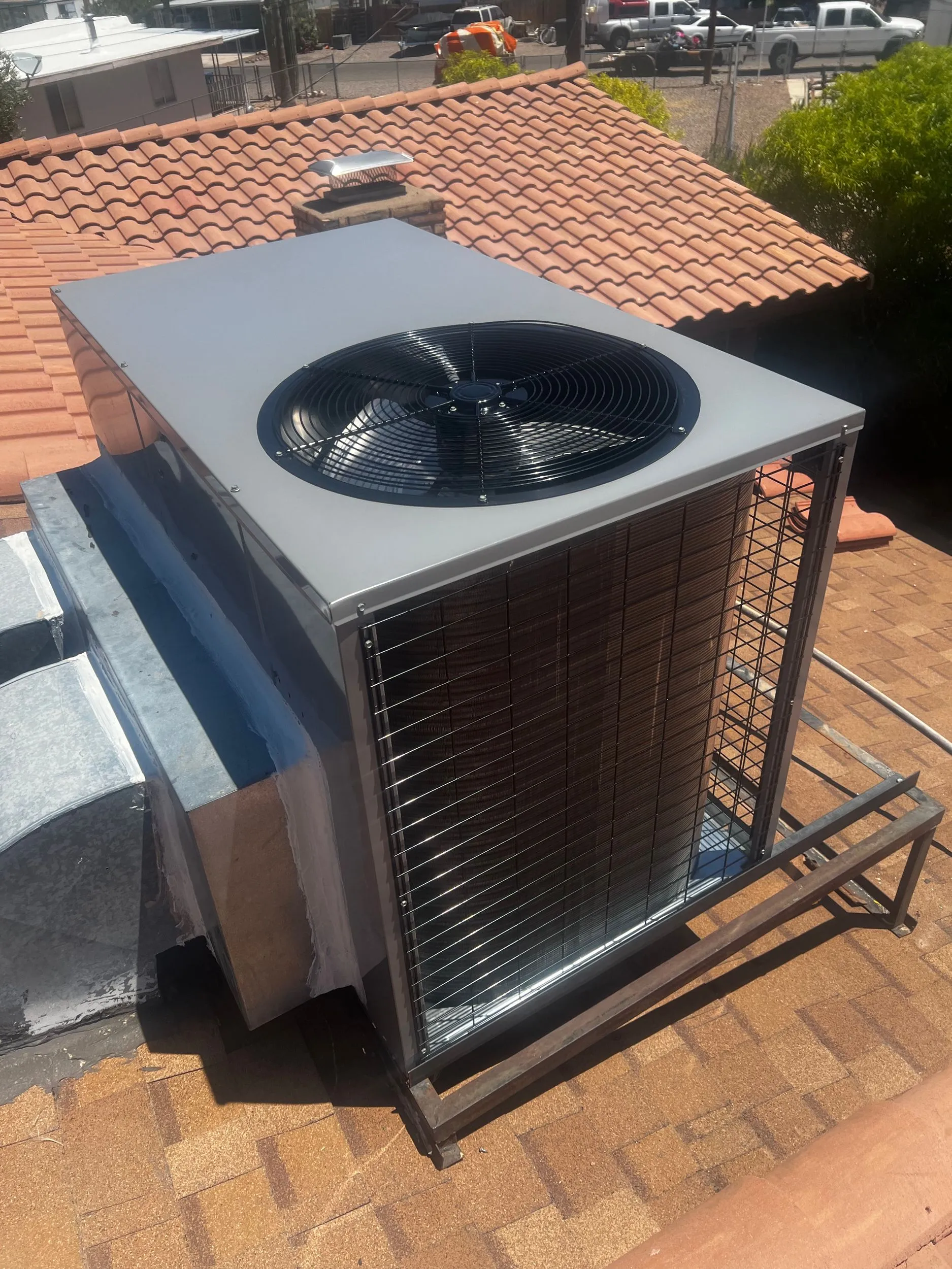 An Air Conditioning unit installed at a home in Bullhead City